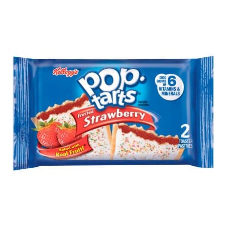Pop Tarts, Frosted Strawberry, 3.67 Oz., 2/Pack, 6 Packs/Box